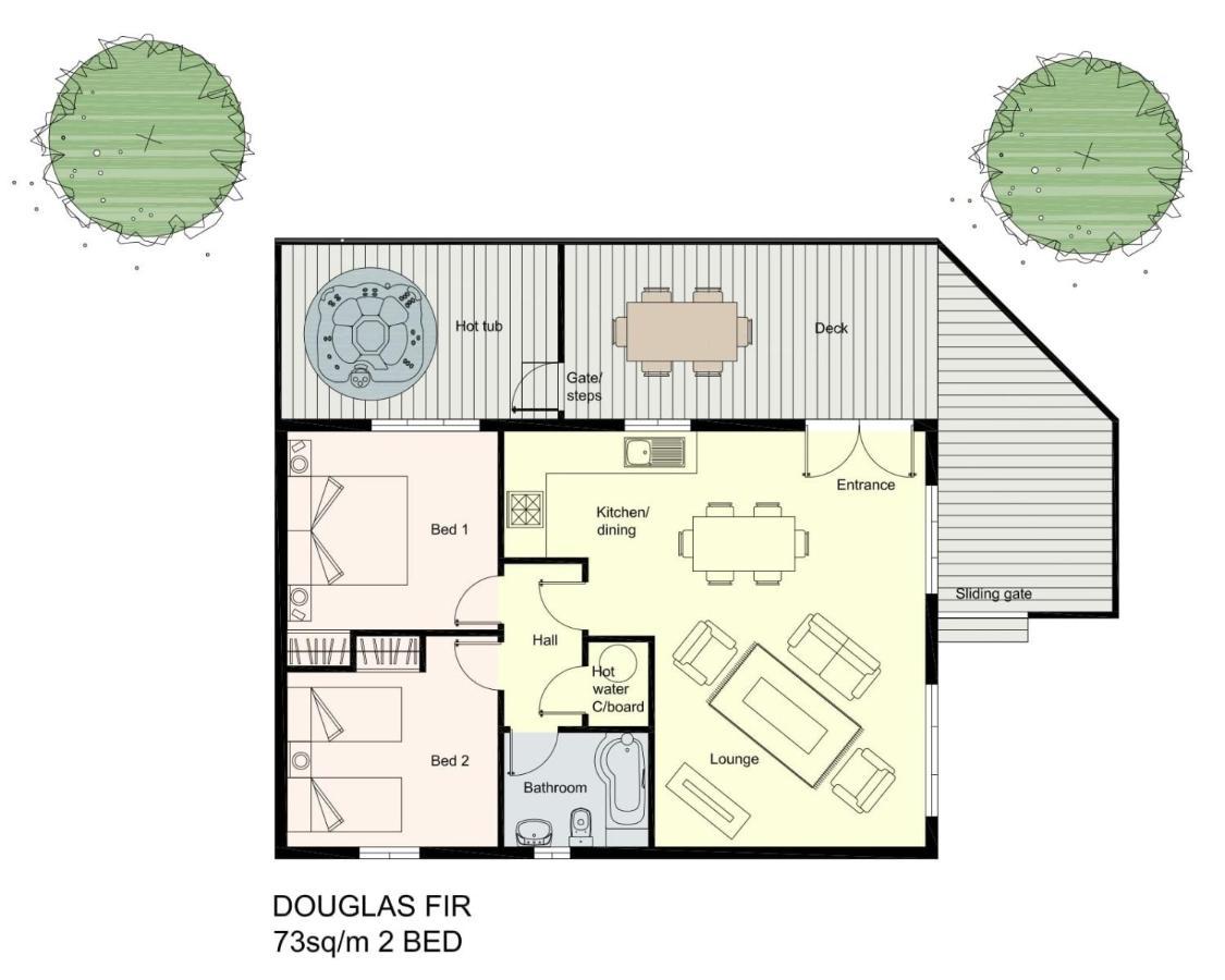 Douglas Fir Lodge With Hot Tub Near Cupar Fife Luthrie Kültér fotó